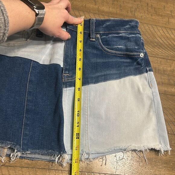 American Eagle High Rise Mini Skirt denim size 8 - Picture 9 of 9